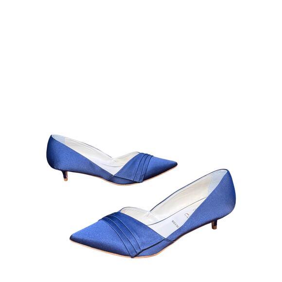 Something Bleu bridal heels size 7 excellent condition - Picture 3 of 6